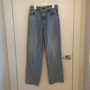High Waisted Straight Jeans
